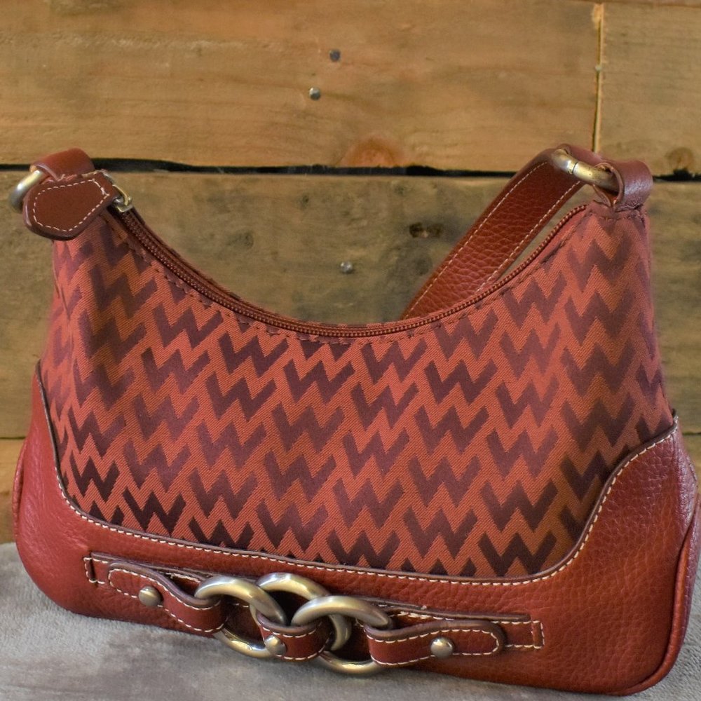 Vintage Red Wilsons Leather Handbag - Picture 2 of 16